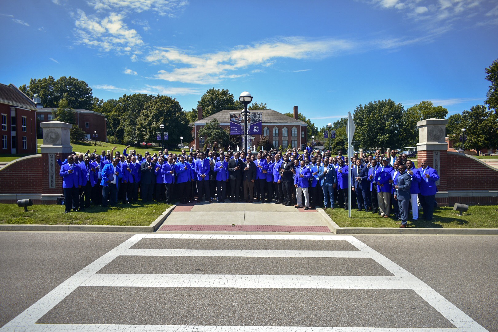 Phi Beta Sigma fraternity in 2019 at McKendree University